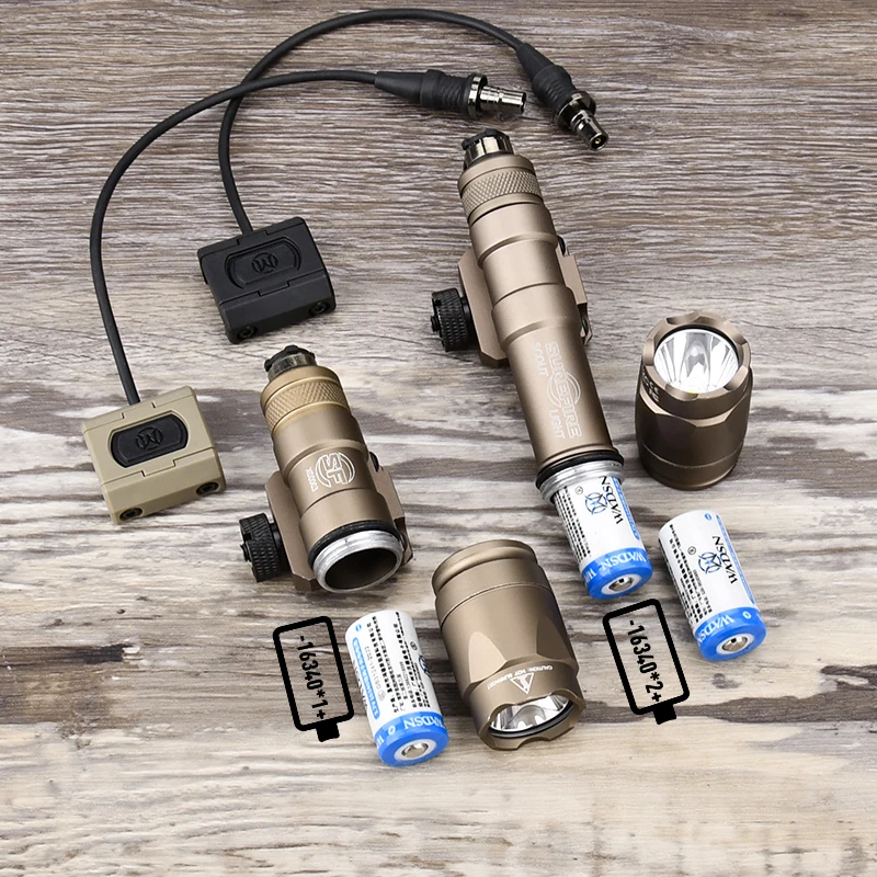 WADSN-linterna táctica M300A M600C SF Surefir M300 M600, luz de explorador, luz LED blanca para caza, equipo Airsoft apto para sistema de riel de 20mm - imagen 5