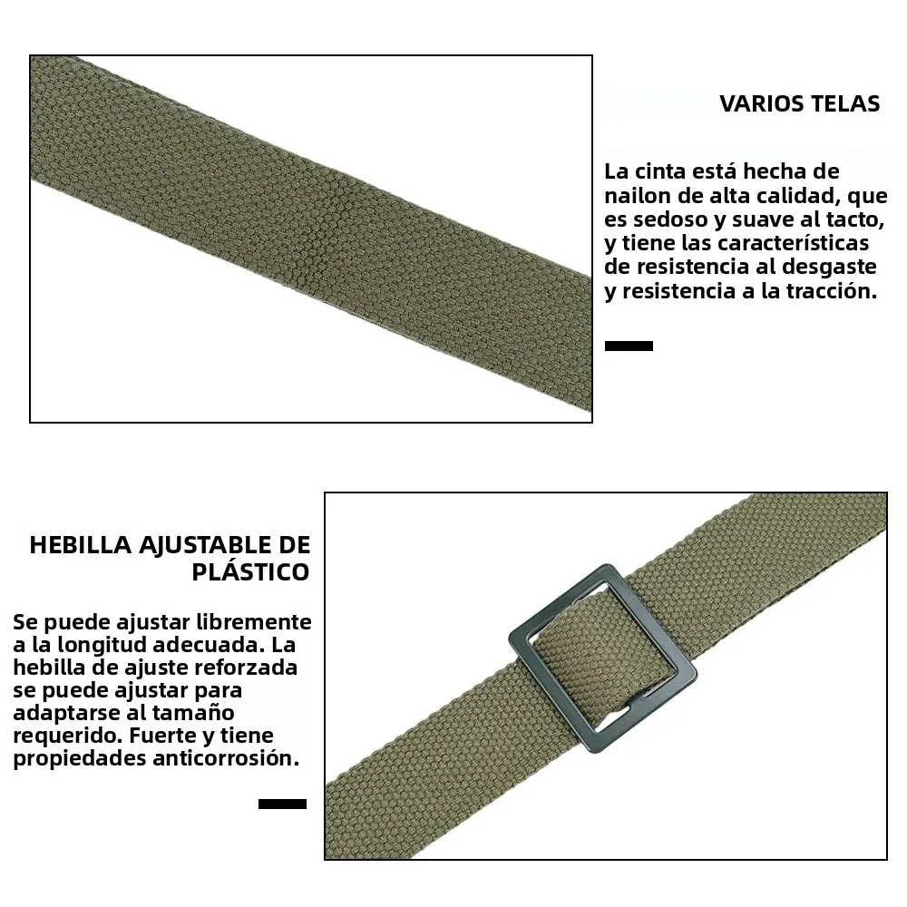 Original arma Sling Airsoft militar caza tiro cuero ajustable dos puntos táctico AK Rifle Correa cinturón de supervivencia al aire libre - imagen 4