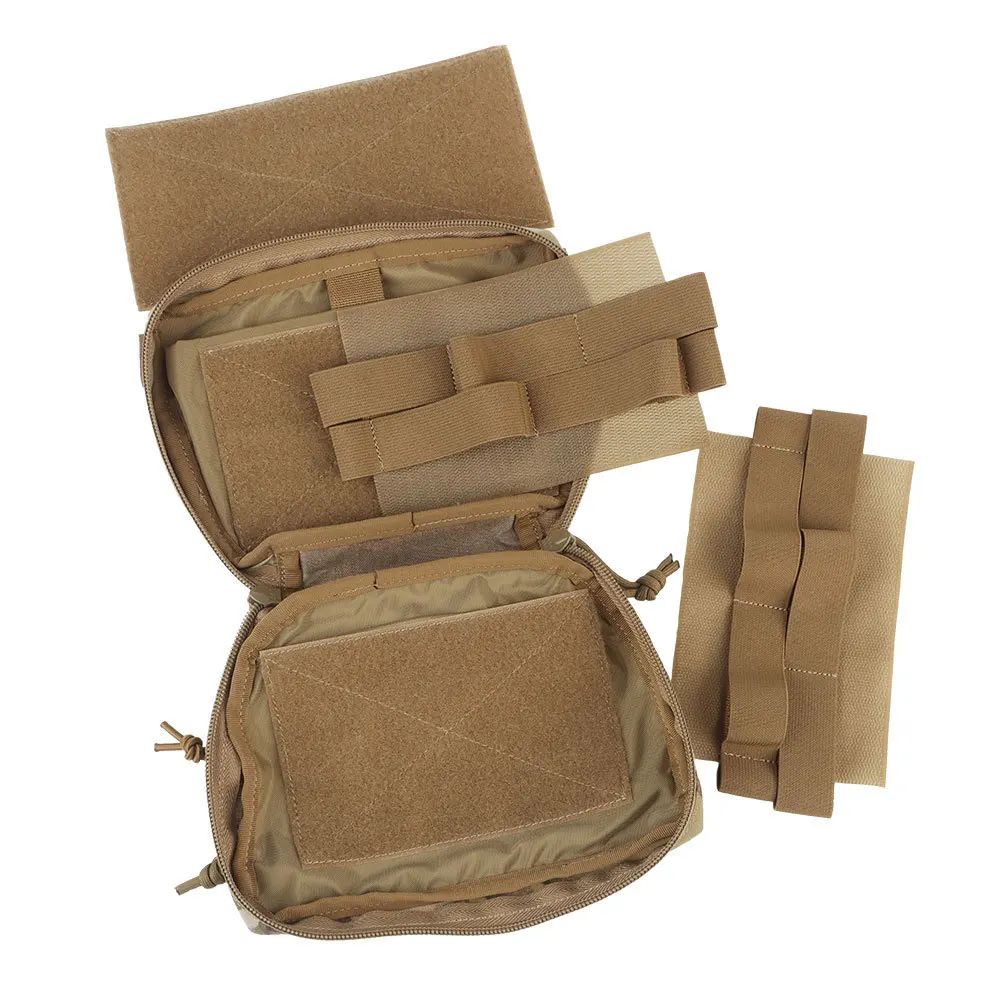 Chaleco táctico Sub bolsa Abdominal hombro y bolsa colgante gancho bucle Airsoft caza acceso rápido vientre herramientas bolsillo de almacenamiento - imagen 5
