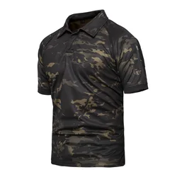 Camiseta camuflaje manga corta – Secado rápido para caza y senderismo