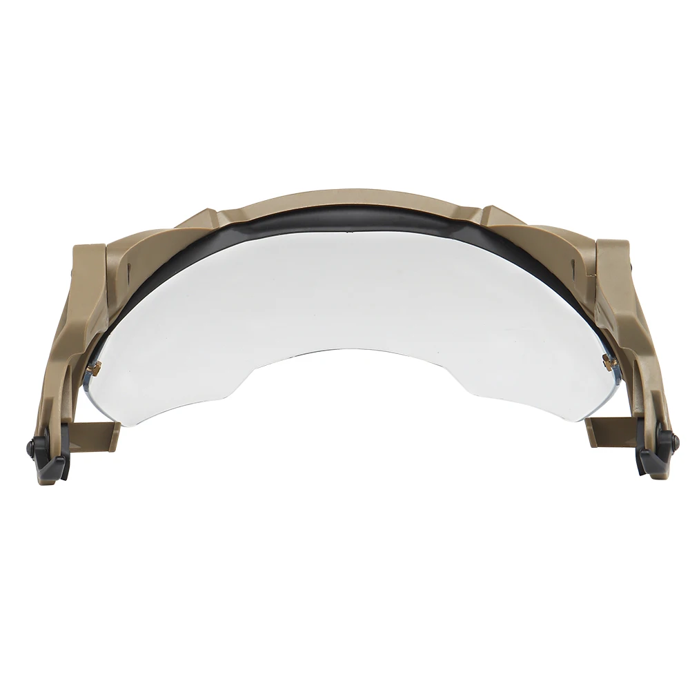 Casco táctico con gafas abatibles para airsoft paintball y tiro - imagen 2