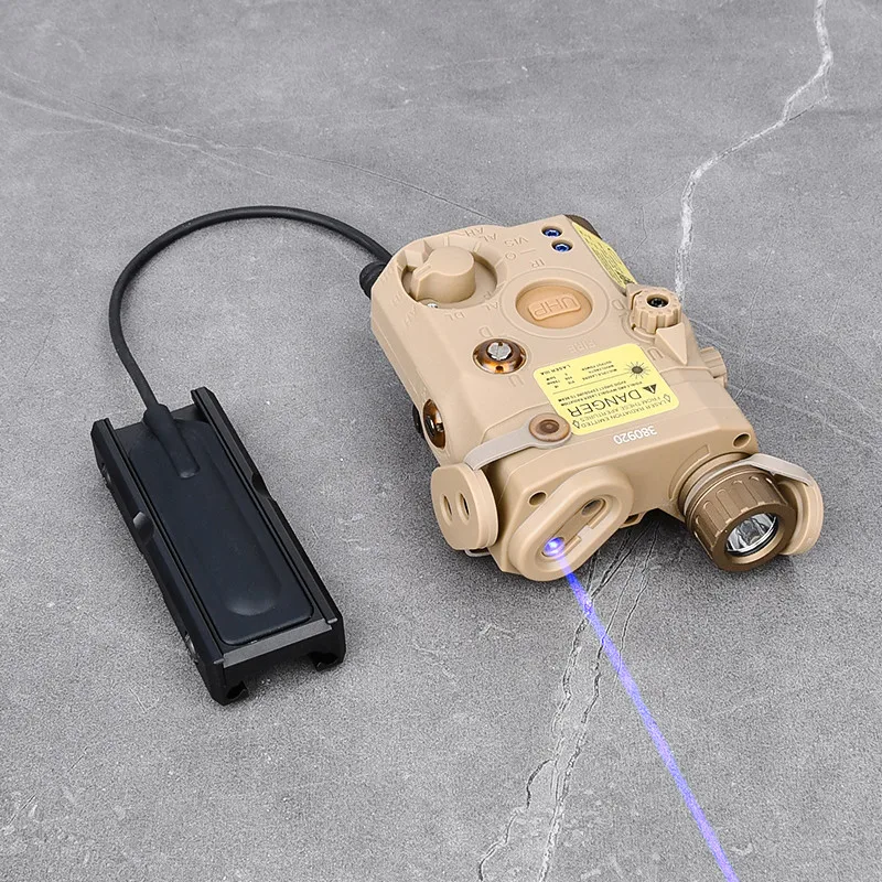 Luz táctica Wadsn IR de relleno rojo verde azul punto PEQ15 láser Airsoft PEQ estroboscópico blanco LED cazador interruptor de luz de montaje fijo - imagen 4