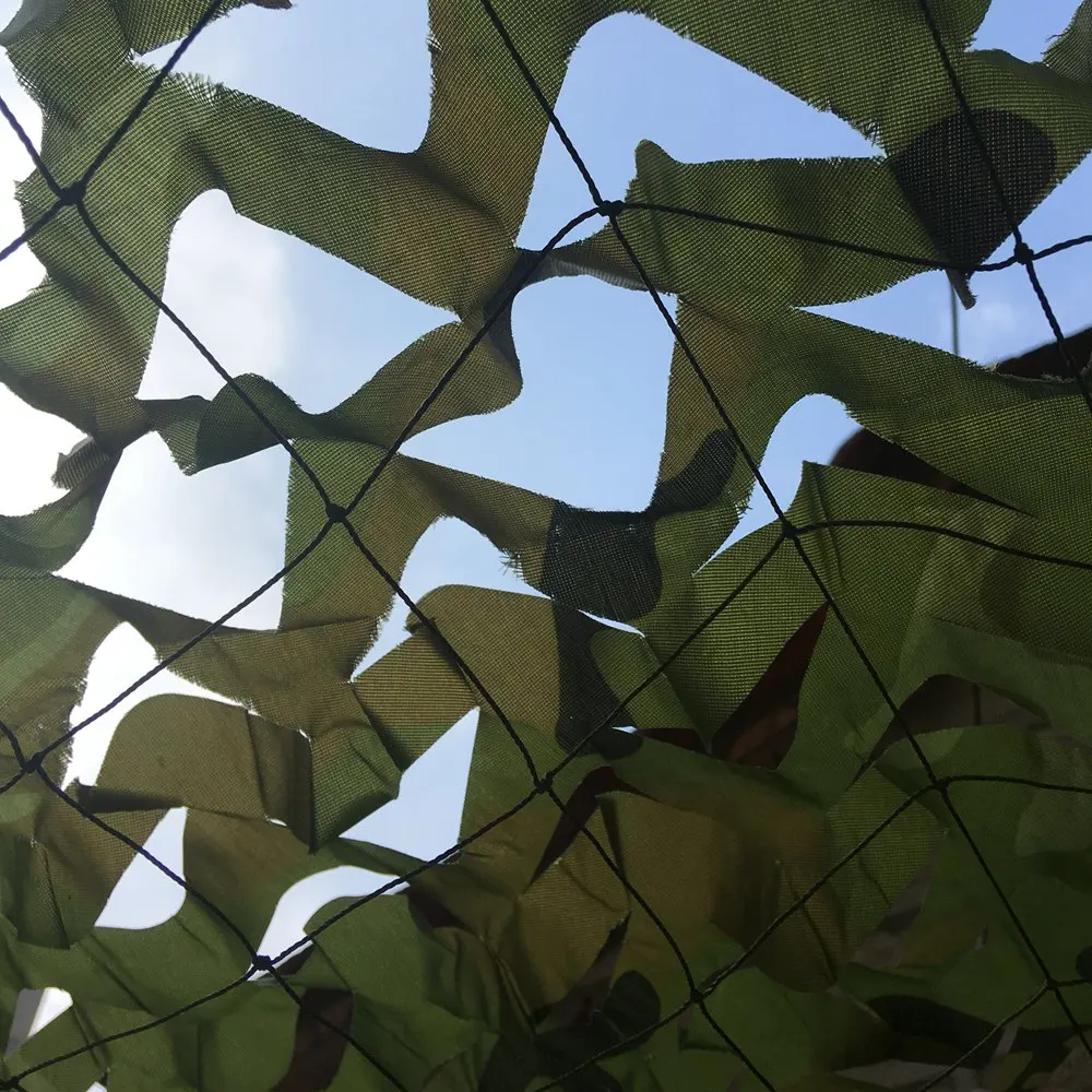 LOOGU-Red de camuflaje reforzada, malla de ocultación militar de 1,5x10m, Red de camuflaje de caza, toldo de jardín para sombra oculta, 1,5x10, 1,5x10M - imagen 4