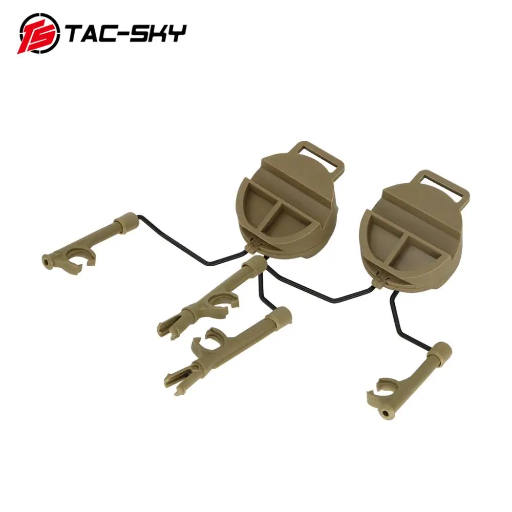 TAC-SKY Fast Ops Core casco ARC Rail adaptador soporte DE auriculares para tácticas militares COMTA I II III IV XPI soporte DE auriculares DE - imagen 3