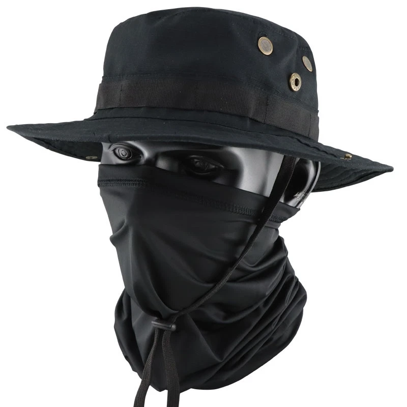 Sombrero de pescador transpirable, máscara de camuflaje multifuncional, diadema, pesca, paseo al aire libre, Verano - imagen 3