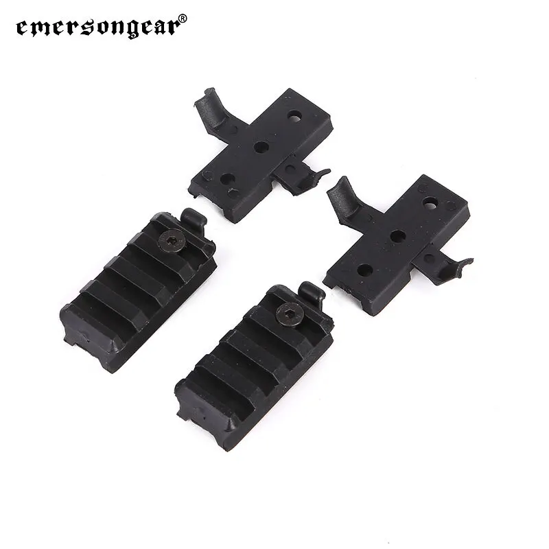 Emersongear, 2 uds., juego de montaje para casco táctico rápido, adaptador de soporte de riel de liberación rápida, deslizador, accesorios NVG, nailon EM5669 - imagen 3