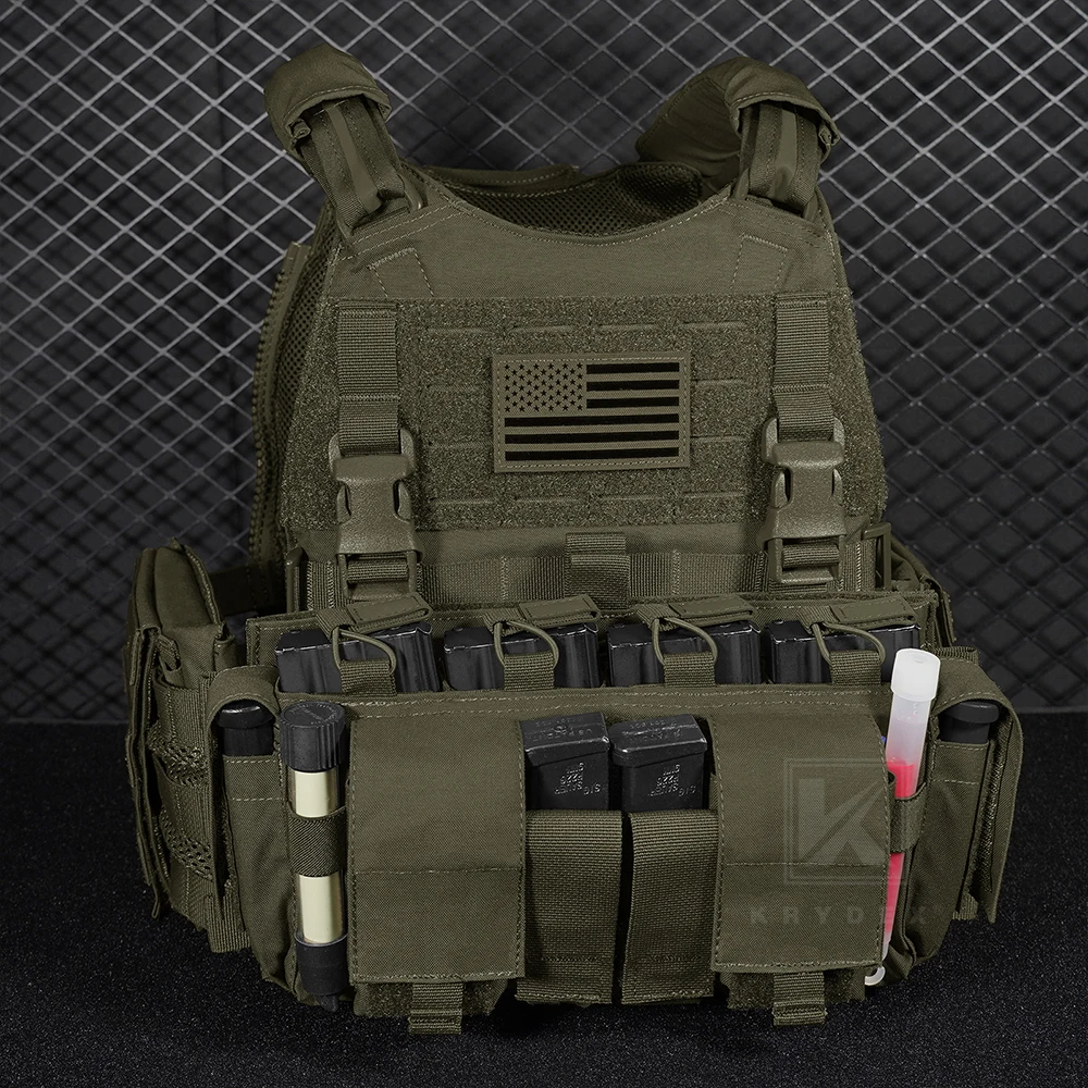 KRYDEX-bolsa táctica para revistas de 5,56 y 9mm, cartel MF IV para caza al aire libre, aparejo de pecho, chaleco portador de placa SCARAB - imagen 3