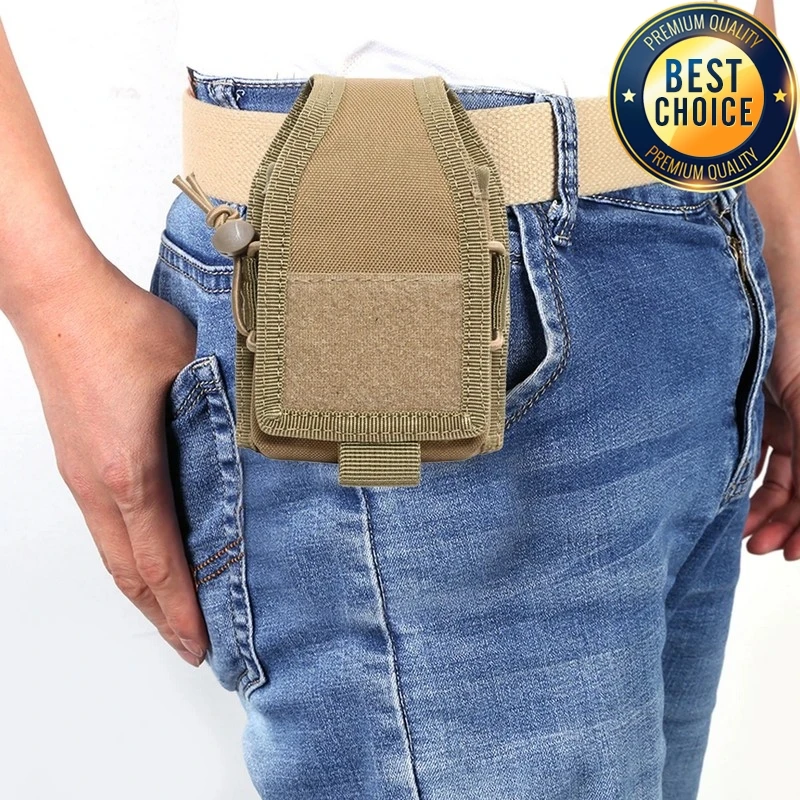 Bolsa de soporte para Walkie Talkie Molle para exteriores, nailon 1000D, táctica, caza, escalada, cinturón, bolsas para teléfono, bolsa de almacenamiento para intercomunicador - imagen 2