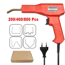 Clavo de soldadura/UE 200/400/800 Uds soldadura de plástico grapadora caliente máquina de soldadura de plástico herramienta de reparación de parachoques 220V
