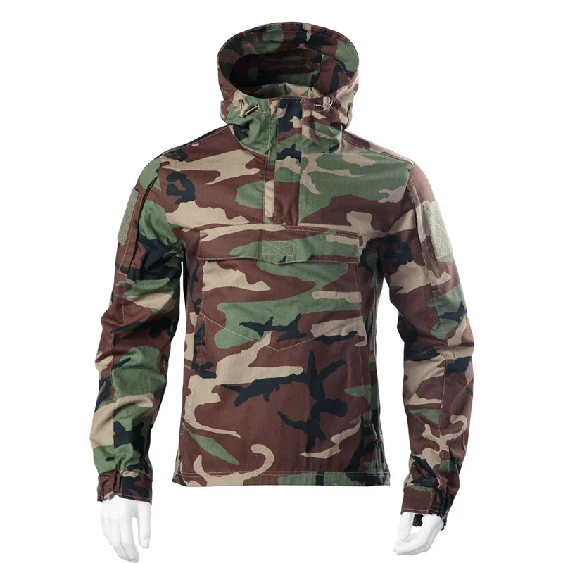 Traje de rana de camuflaje para hombre, uniforme de caza al aire libre, conjuntos CS tácticos de senderismo azul marino (chaqueta y pantalones), talla Multicam M-2XL - imagen 5