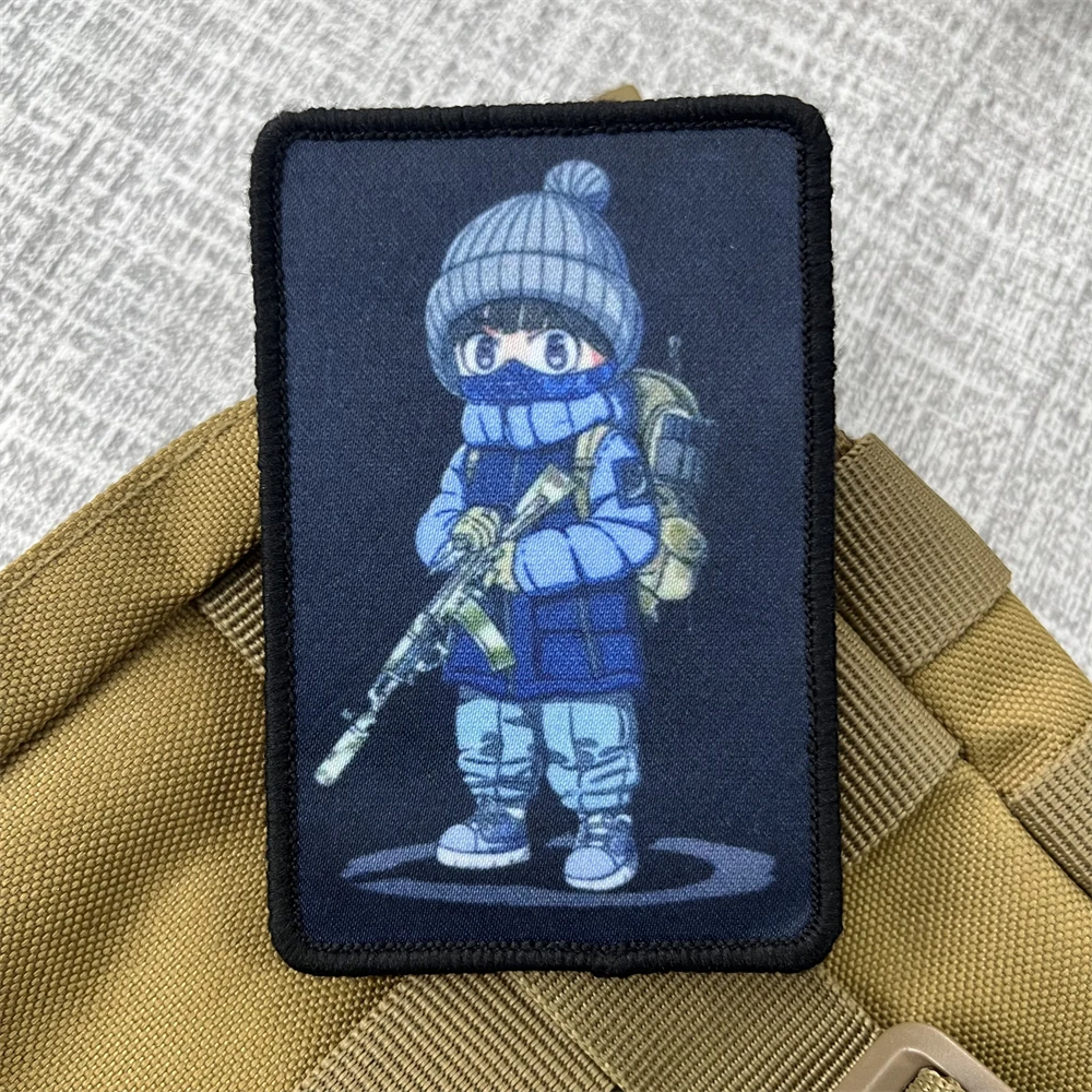 Parche de insignia de moral de Chevron ruso, pegatina impresa, mano del destino AR, esqueleto, soldado, mochila táctica - imagen 5