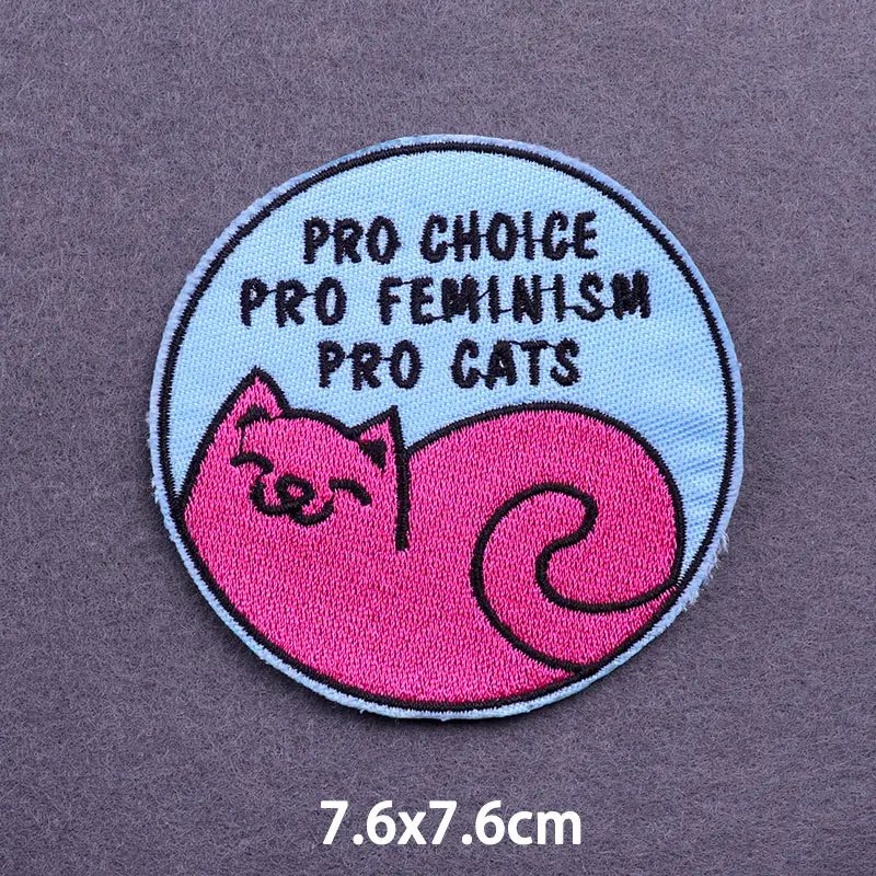 Parche bordado de animales bonitos para ropa, parche de forma redonda de dibujos animados DIY, parches para planchar para ropa, pegatinas de costura, insignia - imagen 5