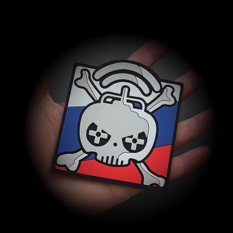 Parches de Dron ruso de PVC 3D, insignia de moral, brazalete militar, gancho y bucle, emblema bordado, parche para ropa, pegatinas para mochila - imagen 2