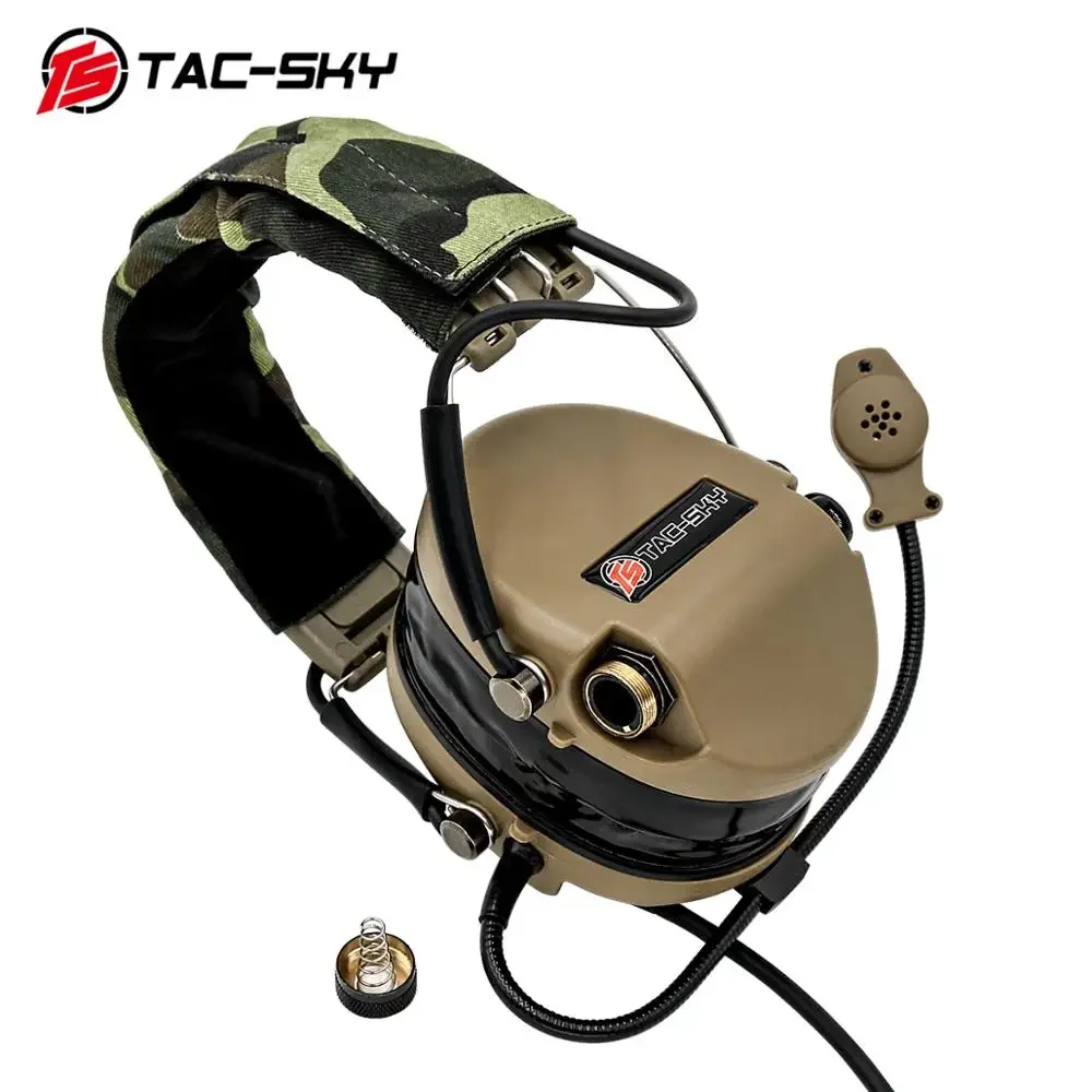 TAC-SKY Airsofte táctico SORDIN, auriculares DE silicona para caza, reducción DE ruido, adaptador táctico U94PTT DE - imagen 5