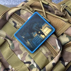 Parche táctico soldado – Insignia de moral con velcro para outdoor