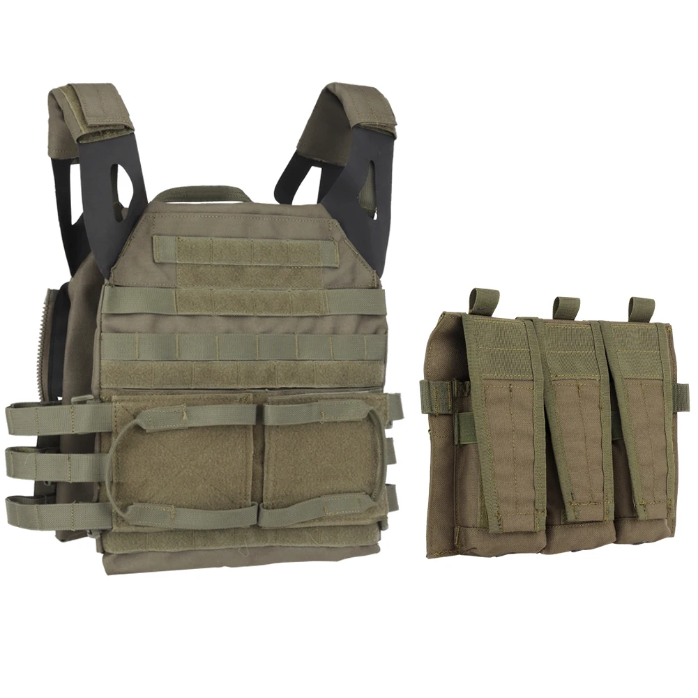 Bolsa táctica Molle Triple para Rifle M4, M16, AK, AR15, 5,56mm, militar, AVS, JPC, bolsa frontal Mag, paquete de caza - imagen 5