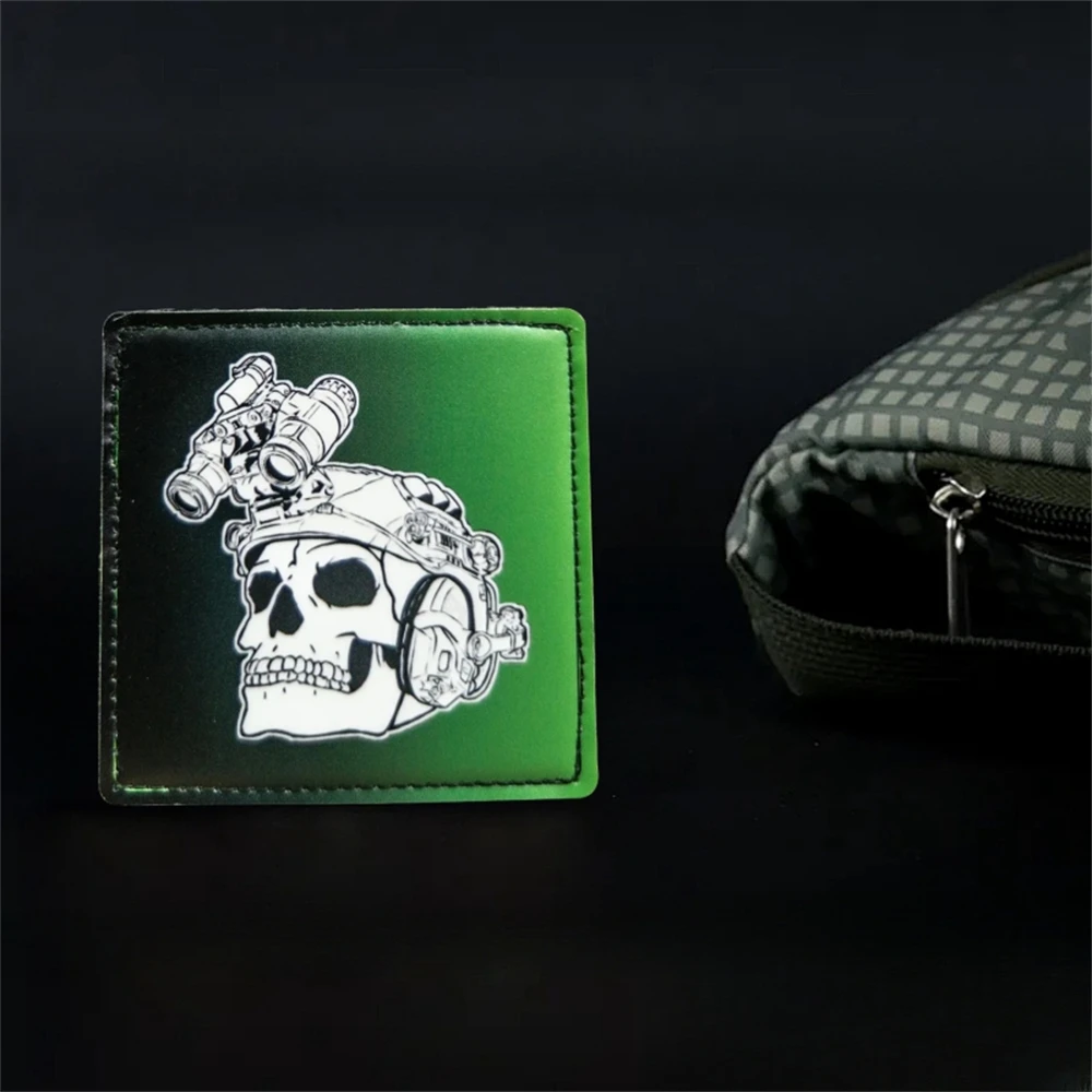 Esqueleto con parche impreso NVG, parches de gancho y bucle de moral táctica para ropa, mochila, pegatinas decorativas - imagen 5