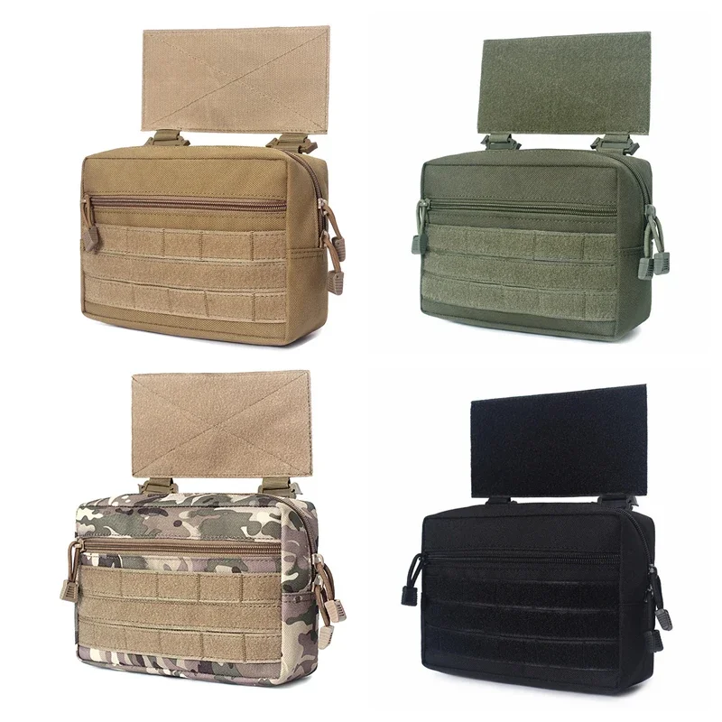 Bolsa descarga subabdominal desplegable para chaleco táctico MOLLE - imagen 4