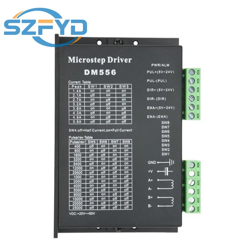 Controlador de motor micropas DM542/DM556 - Para motores paso a paso Nema17/Nema23 - 20-50 V CC, 1-5,6 A - imagen 3