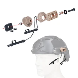 Sordin 360° Support Mount MSA C2 para casco táctico