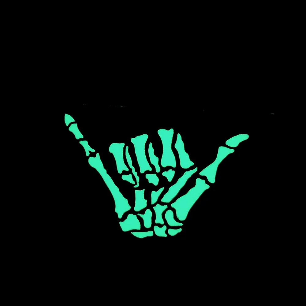 Banda reflectante IR para el brazo, pegatina luminosa para bolso, letras en inglés, parches traseros para ropa - imagen 3