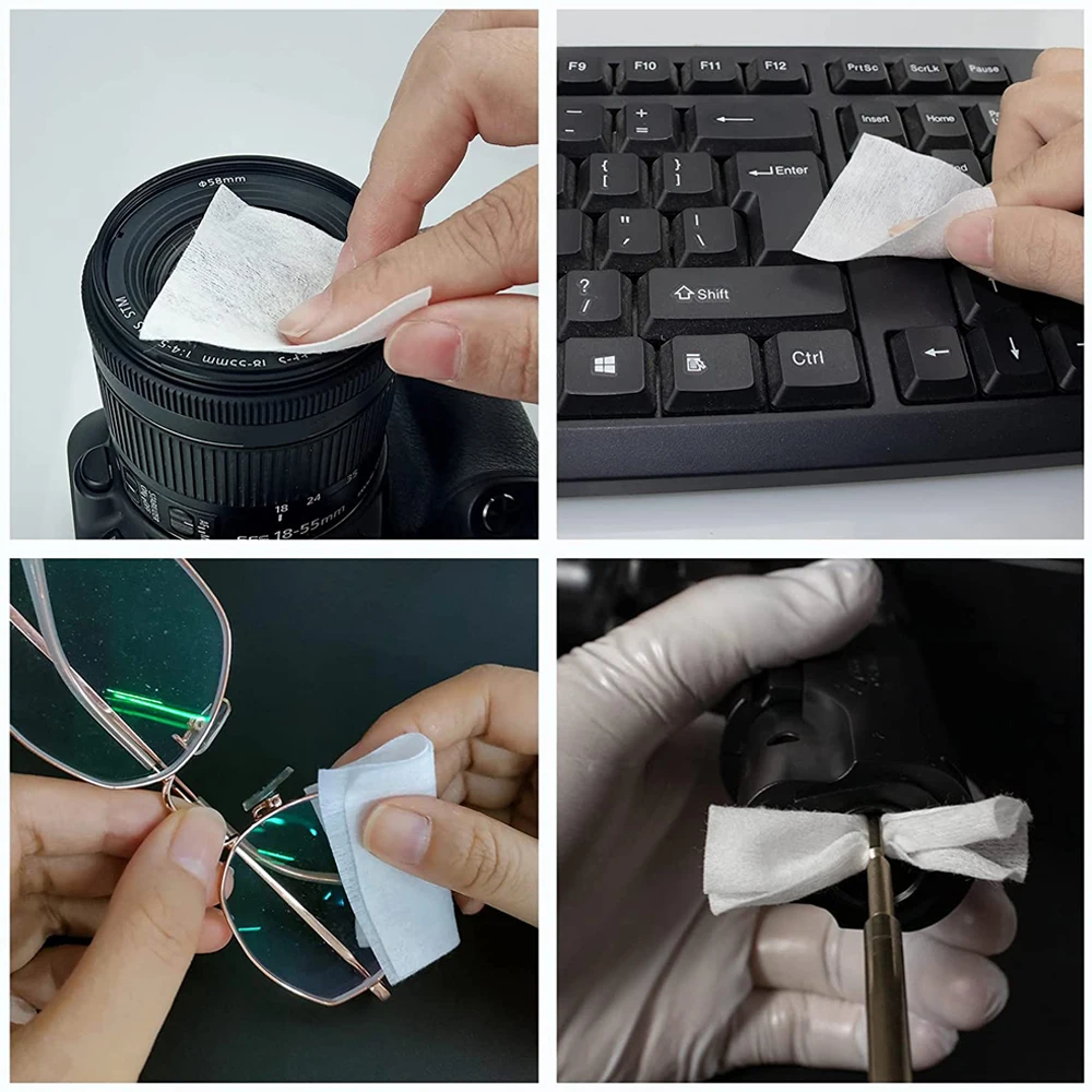 200/400/600 Uds parches de limpieza de pistola Rifle paño limpio pistola herramienta de limpieza de pistola altamente absorción de agua algodón - imagen 4