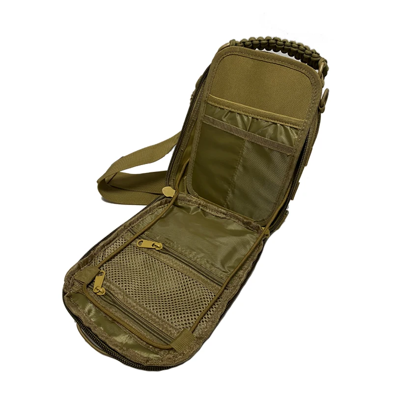 Bandolera portátil para bicicleta al aire libre, bolso de hombro, pecho táctico militar, bolsa de Camping Airsoft, bolso perforado de viaje deportivo - imagen 2