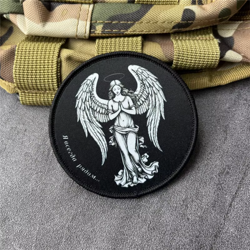 Parche táctico ángel militar con gancho y bucle para ropa mochila - imagen 5