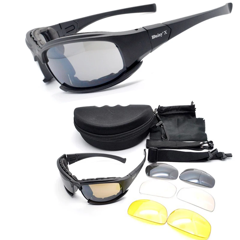 Gafas tácticas militares X7, gafas protectoras para deportes de ciclismo al aire libre, gafas de sol a prueba de polvo, a prueba de viento, equipo de visión nocturna - imagen 4