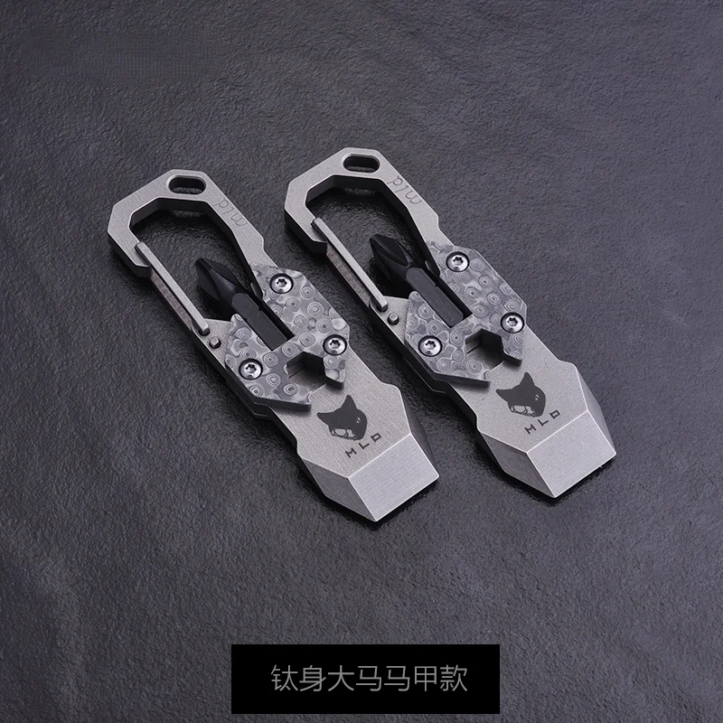 Minidestornillador para colgar en la cintura, herramienta multifunción EDC para colgar llaves - imagen 5