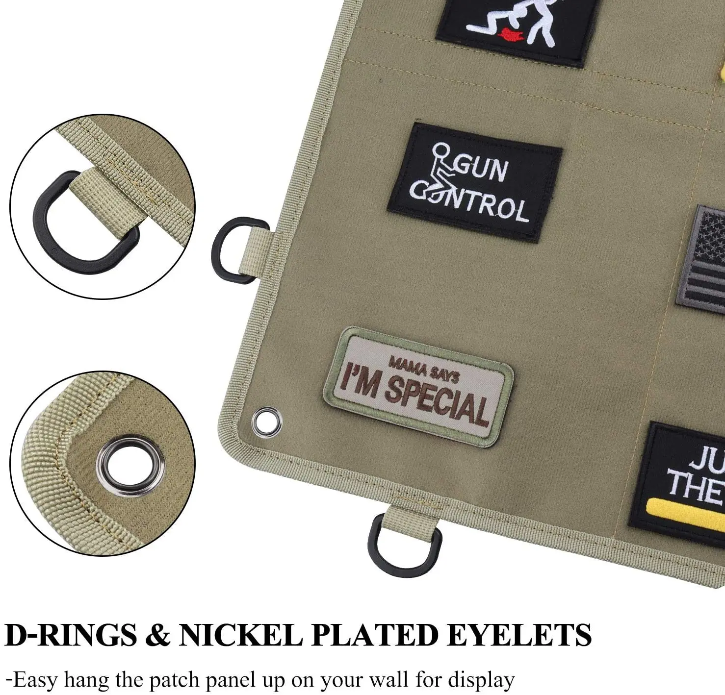 ZOHAN-tablero de exhibición de parches de moral táctica, Panel grande plegable, Parche de moral militar, Panel de colección de emblemas - imagen 4