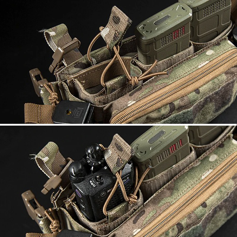 Sujetador de Radio elástico, gancho de bucle fijo AN/152 PRC148, cuerda elástica para D3CRM MK3 MK4, chaleco de caza, accesorios de aparejo de pecho - imagen 4