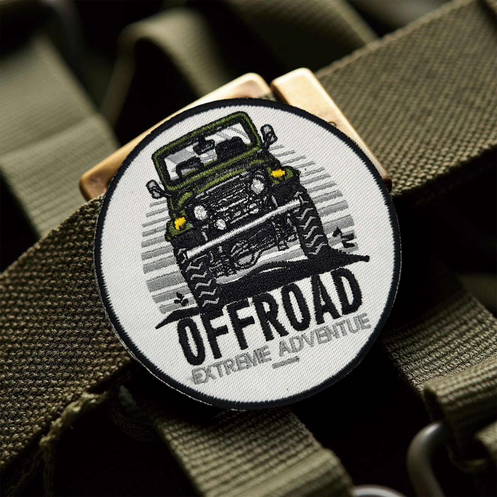Parche de Velcros de aventura extrema todoterreno, insignia bordada con cierre de gancho y bucle para mochila táctica Molle, chaqueta, gorras - imagen 4