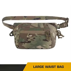 Riñonera táctica ajustable estilo SS, bolsa grande, mochila de combate, gran capacidad para caza, accesorios de equipo AirSoft