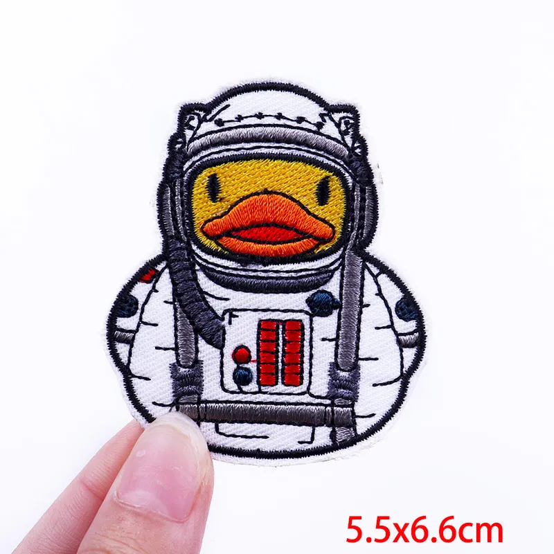 Parches bordados de delfines y patos para ropa, apliques para coser, parche de animales de dibujos animados, parches para planchar para decoración de ropa - imagen 5