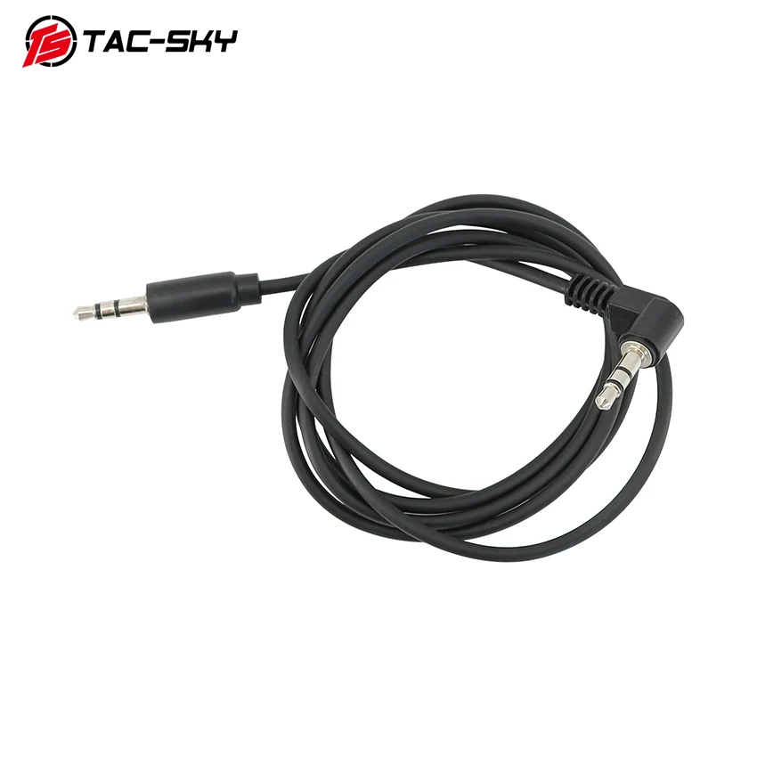 Adaptador de orejera electrónica de TAC-SKY, Cable de micrófono de 2 pines de 3,5mm a K, para maquinilla de afeitar/impacto, deporte, tiro, caza, cabeza táctica - imagen 4