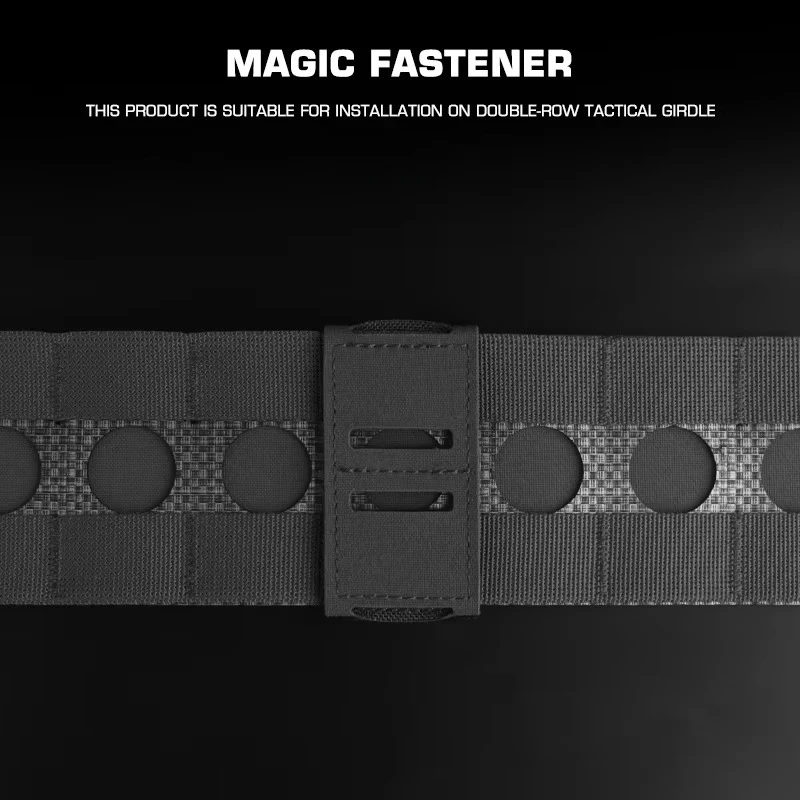 Panel de faja ajustable de una sola fila, Panel de faja de montaje MOLLE con sujetador mágico para cinturón, accesorios de caza - imagen 2