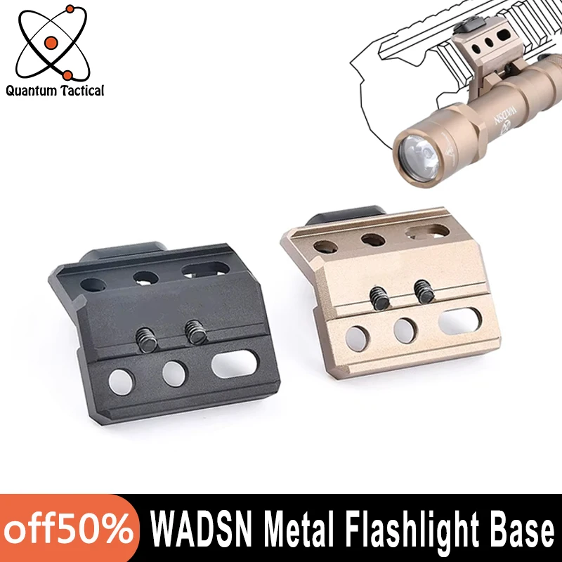 Adaptador de linterna táctica, montaje SF M600 M300, luz de explorador DBAL-A2, luz de arma Airsoft, accesorios de Base UN para riel Picatinny - imagen 2