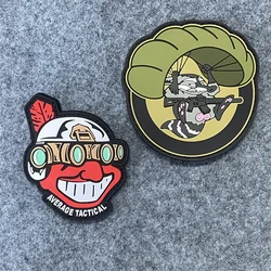 Parche táctico para casco PVC 3D paracaídas – Insignia moral