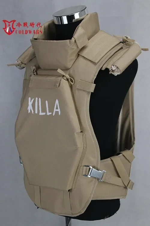 Armadura corporal de las fuerzas especiales rusas 6B13, cuello desmontable, tamaño ajustable, versión Killa, se puede combinar con perchas negras - imagen 3