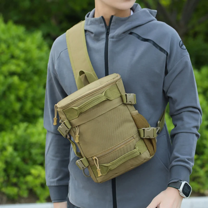 Bolsa de pecho de escalada táctica, almacenamiento grande, aparejos deportivos, pesca, Camping, comando, bolsos de hombro, riñonera de viaje al aire libre - imagen 3