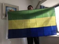 Bandera de Gabón poliester doble cara decoración