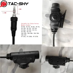 TAC-SKY Adaptador PTT V2 U94 VX-6R/7R Auriculares Tácticos