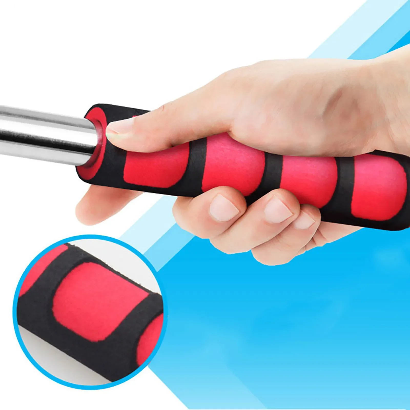 Mastro de bandera de 1,2/1,6/2,0 metros, mango de esponja ligero de acero inoxidable, poste portátil, mastro de bandera ondeante, puntero de enseñanza, Tour - imagen 3