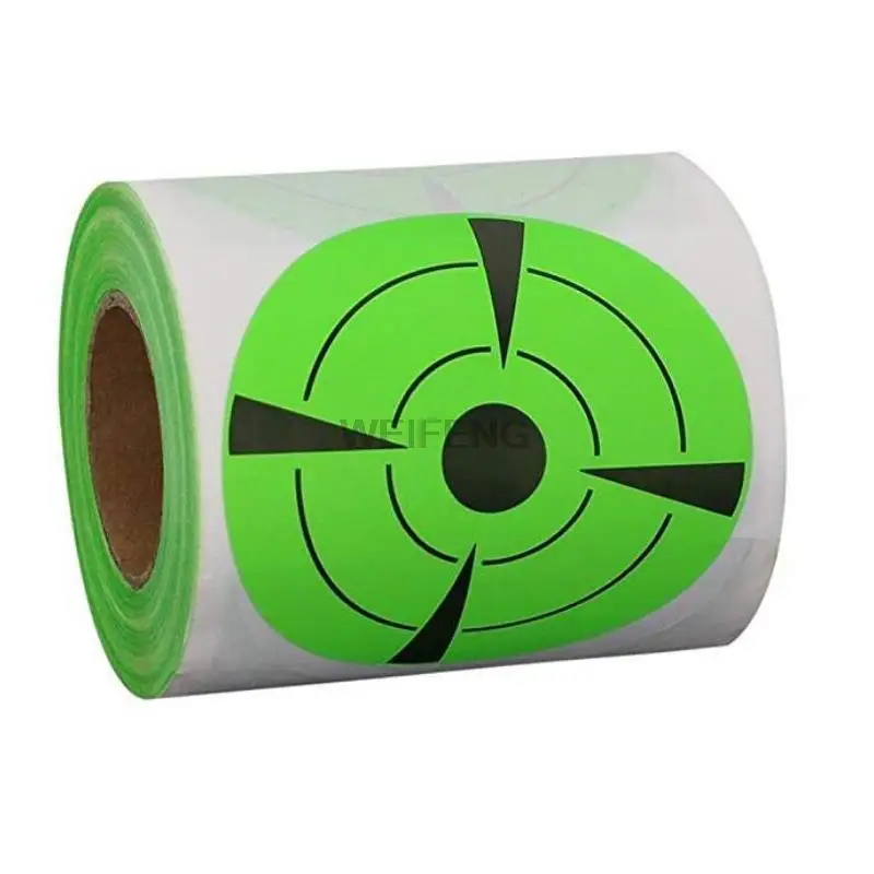 Pegatinas reactivas de salpicaduras adhesivas para pistola BB, Airsoft, Rifle de caza, práctica de entrenamiento, 4 pulgadas, 400 piezas por rollo