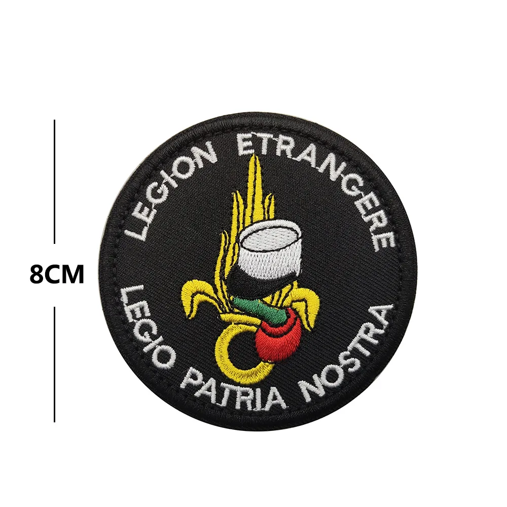 Insignia de moral de la Legión Exterior francesa, parches de gancho y bucle, brazalete bordado, mochila, sombrero, tela, parche táctico de oso de EE. UU. para ropa - imagen 4