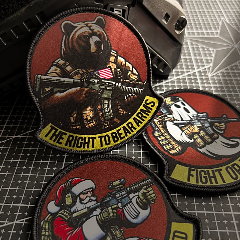 Parche táctico del ejército "los brazos derechos de entender", parches de infantería con estampado, insignia de moral de soldado con gancho y bucle, pegatina para mochila militar - imagen 4