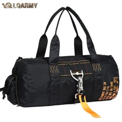 LQARMY-Bolsa de lona deportiva con paracaídas táctico, nailon 1000D, cinturón de viaje para exteriores, bandolera táctica para acampar