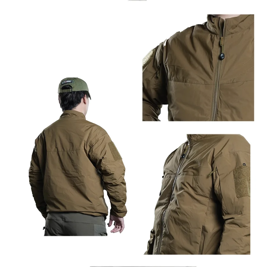 Chaqueta Táctica Algodón – Abrigo Ligero Cálido Senderismo y Montaña