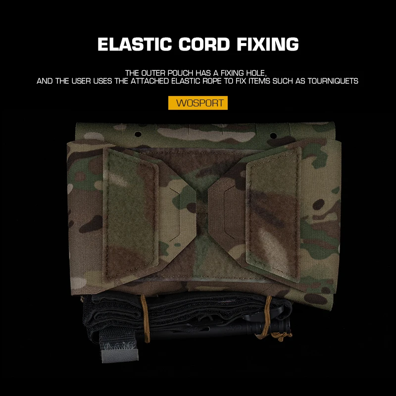 WOSPORT Kit médico de camuflaje ligero Bolsa médica Bolsa de almacenamiento - imagen 5